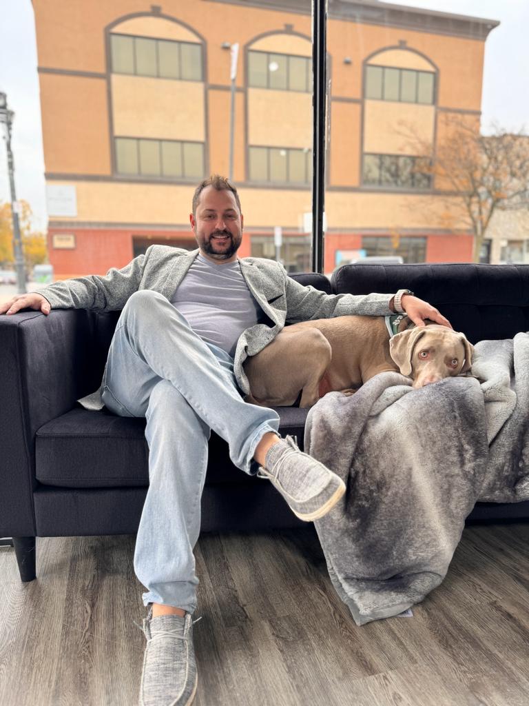 Paul and his dog Camper