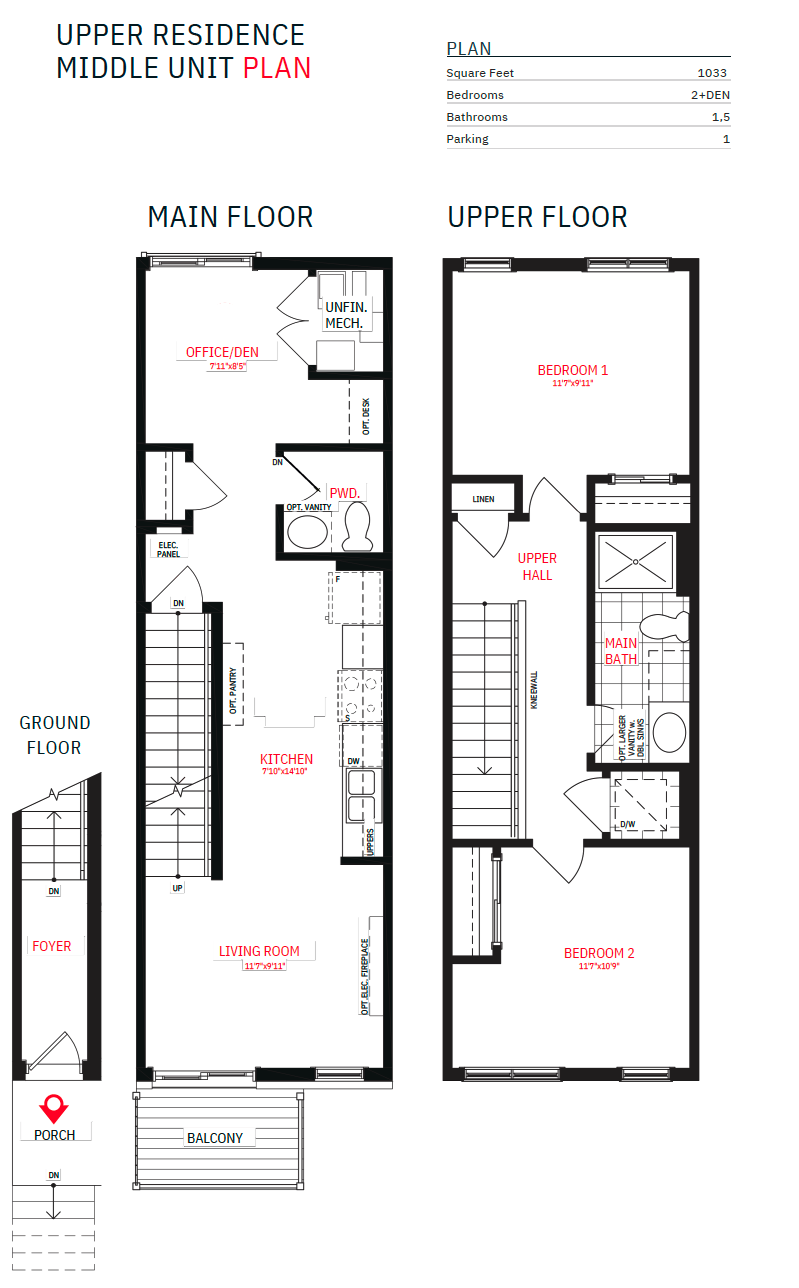 Upper Corner Unit Plan