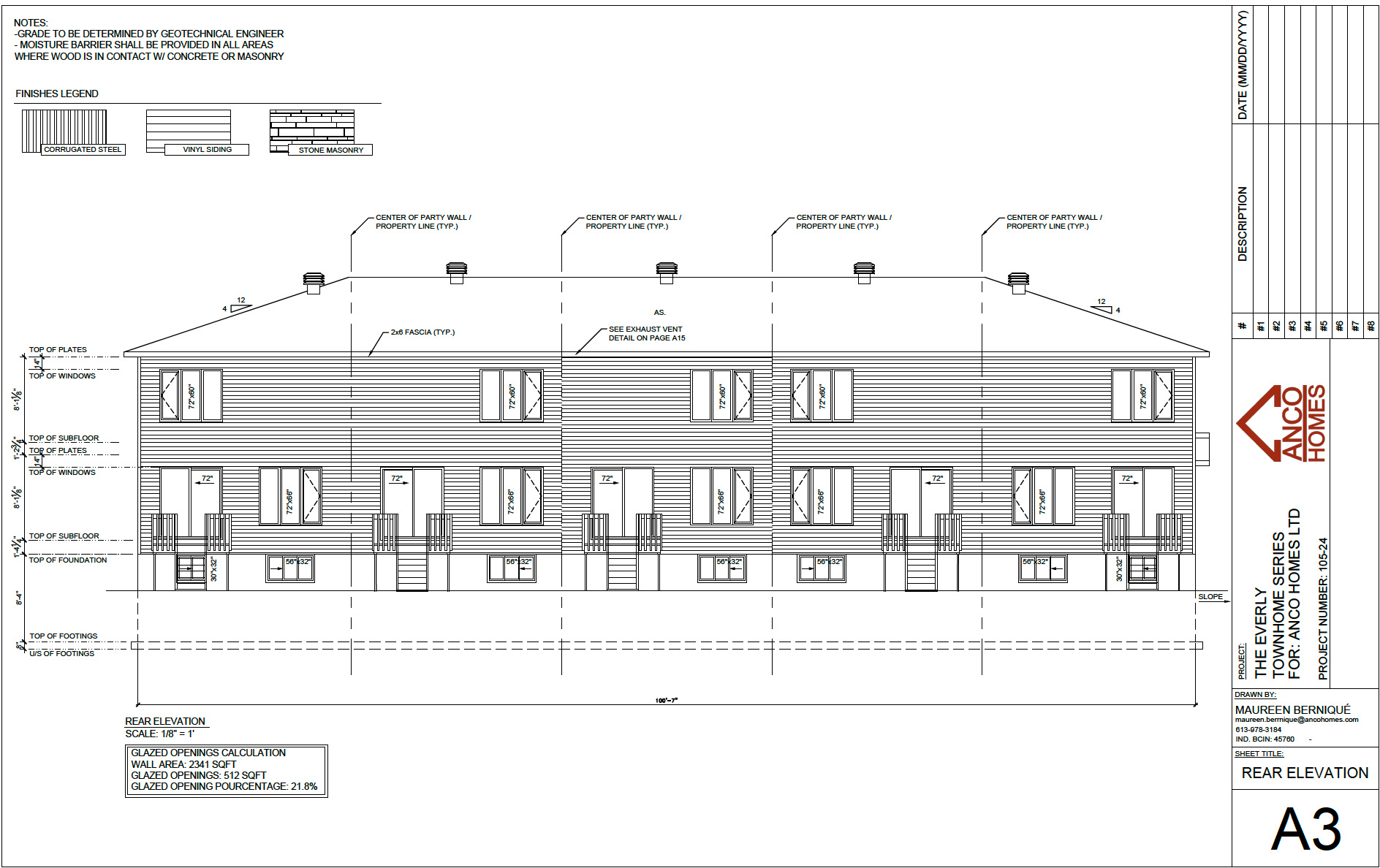 Project drawing 3 for 572-580 Chambord Street